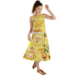 Marillo Pastel Zkt, Aesthetic, Stickers, Yellow Summer Maxi Dress by kyorashop23