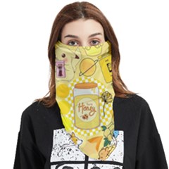 Marillo Pastel Zkt, Aesthetic, Stickers, Yellow Face Covering Bandana (triangle) by kyorashop23