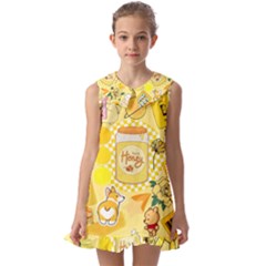 Marillo Pastel Zkt, Aesthetic, Stickers, Yellow Kids  Pilgrim Collar Ruffle Hem Dress by kyorashop23