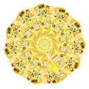 Marillo Pastel Zkt, Aesthetic, Stickers, Yellow Automatic Folding Umbrella with Case (Large) View3