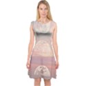 Moon Phase, Cloud, Clouds, Moon, Pastel Capsleeve Midi Dress View1