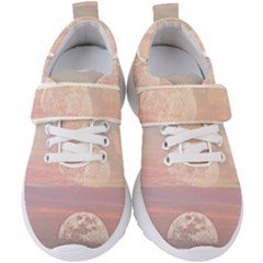 Moon Phase, Cloud, Clouds, Moon, Pastel Kids  Velcro Strap Shoes by kyorashop23