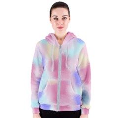 Pastel Ballons, Ballons, Women s Zipper Hoodie