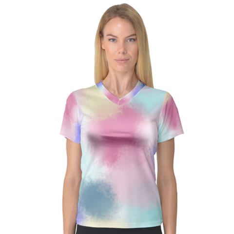 Pastel Ballons, Ballons, V-neck Sport Mesh T-shirt by kyorashop23