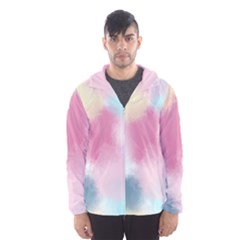 Pastel Ballons, Ballons, Men s Hooded Windbreaker