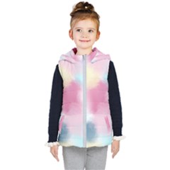 Pastel Ballons, Ballons, Kids  Hooded Puffer Vest