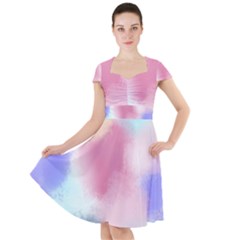 Pastel Ballons, Ballons, Cap Sleeve Midi Dress With Pockets