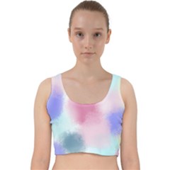 Pastel Ballons, Ballons, Velvet Racer Back Crop Top by kyorashop23