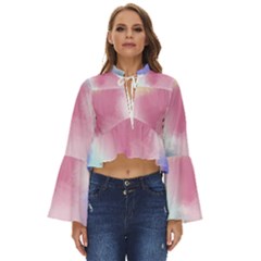 Pastel Ballons, Ballons, Boho Long Bell Sleeve Top