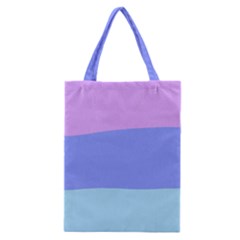 Pastel Colour, Blue, Lilac, Orange, Pastel, Pink, Romance Classic Tote Bag by kyorashop23