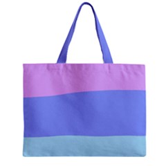 Pastel Colour, Blue, Lilac, Orange, Pastel, Pink, Romance Zipper Mini Tote Bag by kyorashop23