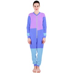 Pastel Colour, Blue, Lilac, Orange, Pastel, Pink, Romance Onepiece Jumpsuit (ladies)