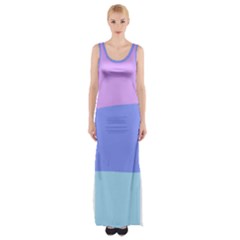 Pastel Colour, Blue, Lilac, Orange, Pastel, Pink, Romance Thigh Split Maxi Dress by kyorashop23