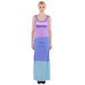 Pastel Colour, Blue, Lilac, Orange, Pastel, Pink, Romance Thigh Split Maxi Dress View1