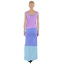 Pastel Colour, Blue, Lilac, Orange, Pastel, Pink, Romance Thigh Split Maxi Dress View2