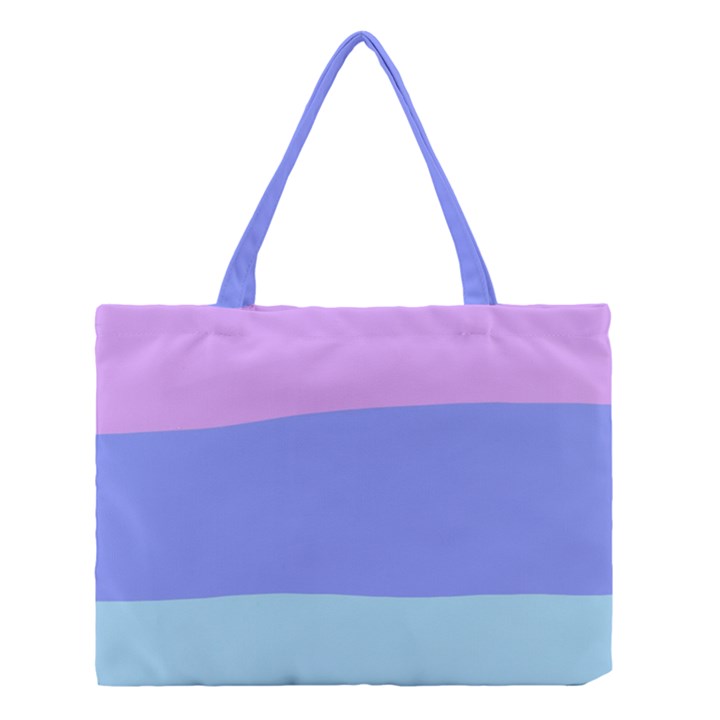 Pastel Colour, Blue, Lilac, Orange, Pastel, Pink, Romance Medium Tote Bag