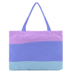 Pastel Colour, Blue, Lilac, Orange, Pastel, Pink, Romance Zipper Medium Tote Bag by kyorashop23