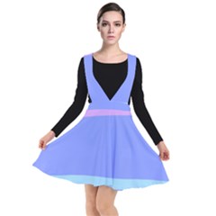 Pastel Colour, Blue, Lilac, Orange, Pastel, Pink, Romance Plunge Pinafore Dress by kyorashop23