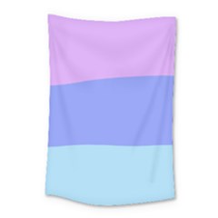 Pastel Colour, Blue, Lilac, Orange, Pastel, Pink, Romance Small Tapestry