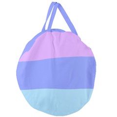 Pastel Colour, Blue, Lilac, Orange, Pastel, Pink, Romance Giant Round Zipper Tote by kyorashop23