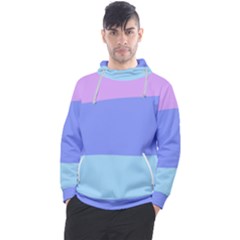 Pastel Colour, Blue, Lilac, Orange, Pastel, Pink, Romance Men s Pullover Hoodie