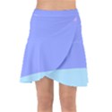 Pastel Colour, Blue, Lilac, Orange, Pastel, Pink, Romance Wrap Front Skirt View1