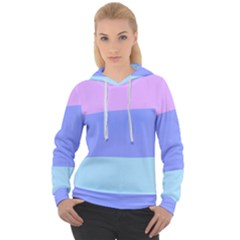 Pastel Colour, Blue, Lilac, Orange, Pastel, Pink, Romance Women s Overhead Hoodie