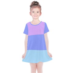 Pastel Colour, Blue, Lilac, Orange, Pastel, Pink, Romance Kids  Simple Cotton Dress by kyorashop23