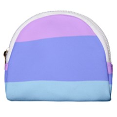 Pastel Colour, Blue, Lilac, Orange, Pastel, Pink, Romance Horseshoe Style Canvas Pouch by kyorashop23