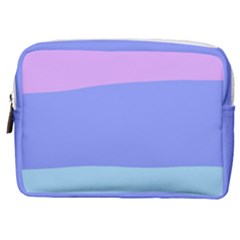 Pastel Colour, Blue, Lilac, Orange, Pastel, Pink, Romance Make Up Pouch (medium) by kyorashop23