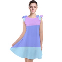 Pastel Colour, Blue, Lilac, Orange, Pastel, Pink, Romance Tie Up Tunic Dress by kyorashop23