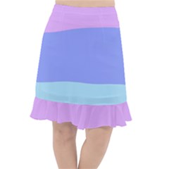 Pastel Colour, Blue, Lilac, Orange, Pastel, Pink, Romance Fishtail Chiffon Skirt by kyorashop23