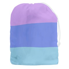 Pastel Colour, Blue, Lilac, Orange, Pastel, Pink, Romance Drawstring Pouch (3xl) by kyorashop23