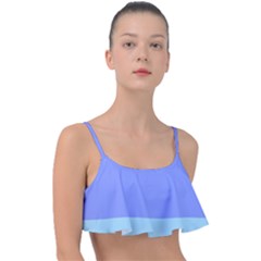 Pastel Colour, Blue, Lilac, Orange, Pastel, Pink, Romance Frill Bikini Top by kyorashop23