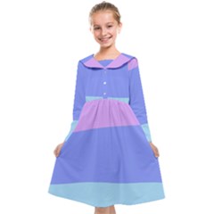 Pastel Colour, Blue, Lilac, Orange, Pastel, Pink, Romance Kids  Midi Sailor Dress by kyorashop23