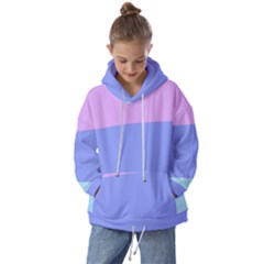 Pastel Colour, Blue, Lilac, Orange, Pastel, Pink, Romance Kids  Oversized Hoodie