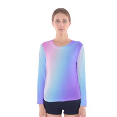 Pastel Rainbow, Color Women s Long Sleeve T-shirt