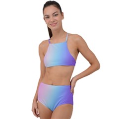 Pastel Rainbow, Color Halter Tankini Set by kyorashop23