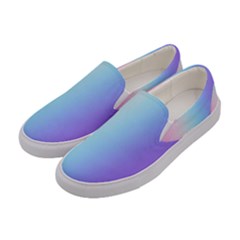 Pastel Rainbow, Color Women s Canvas Slip Ons by kyorashop23