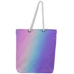 Pastel Rainbow, Color Full Print Rope Handle Tote (large) by kyorashop23