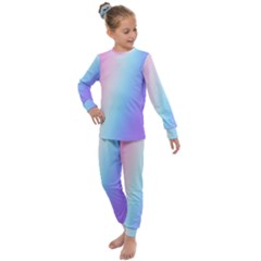 Pastel Rainbow, Color Kids  Long Sleeve Set 