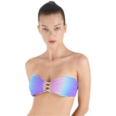 Pastel Rainbow, Color Twist Bandeau Bikini Top by kyorashop23