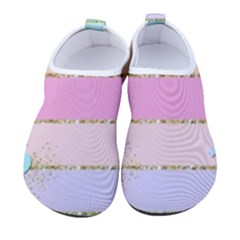 Pastel, Butterfly, Spring, Stripes, Men s Sock-style Water Shoes by kyorashop23