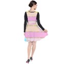 Pastel, Butterfly, Spring, Stripes, Plunge Pinafore Dress View2