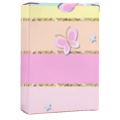 Pastel, Butterfly, Spring, Stripes, Playing Cards Single Design (rectangle) With Custom Box