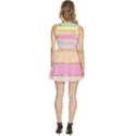 Pastel, Butterfly, Spring, Stripes, Sleeveless High Waist Mini Dress View4