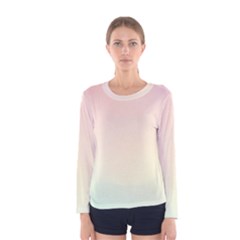 Rainbow Pastel, Purple, Gradient, Light, Led, Pink, Simple Women s Long Sleeve T-shirt