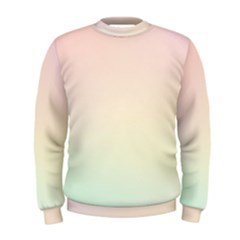 Rainbow Pastel, Purple, Gradient, Light, Led, Pink, Simple Men s Sweatshirt