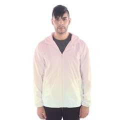 Rainbow Pastel, Purple, Gradient, Light, Led, Pink, Simple Men s Hooded Windbreaker