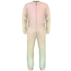 Rainbow Pastel, Purple, Gradient, Light, Led, Pink, Simple Onepiece Jumpsuit (men)